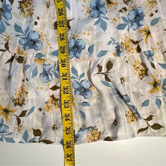 Liberty Love Womens Smocked Milkmaid Dress Size M Floral Cottage Prairie Boho - Picture 6 of 9